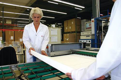 HyperHEPA® filter packs running off the pleating equipment.